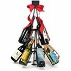 12 Bottles 2 Layers Beverage Display Rack For Promotion Wine Tree Stand