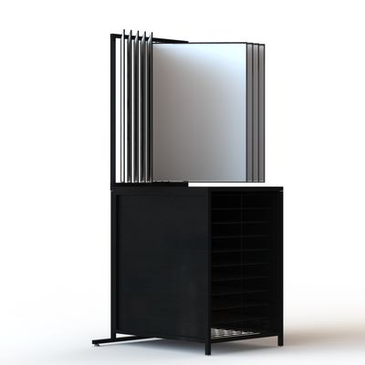 Knock Down 10Panel Photo Display Stand With Grid Cabinet