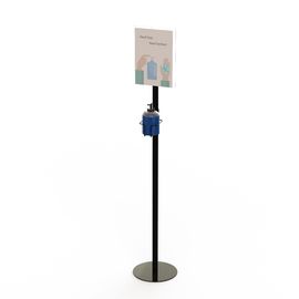 Metallboden-Stand der Seifen-Handdesinfizierer-Zufuhr-120cm mit Zeichen-Halter